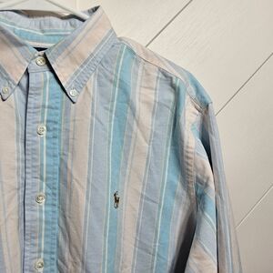 Ralph Lauren Pastel Striped Button Down‎ Shirt Long Sleeve